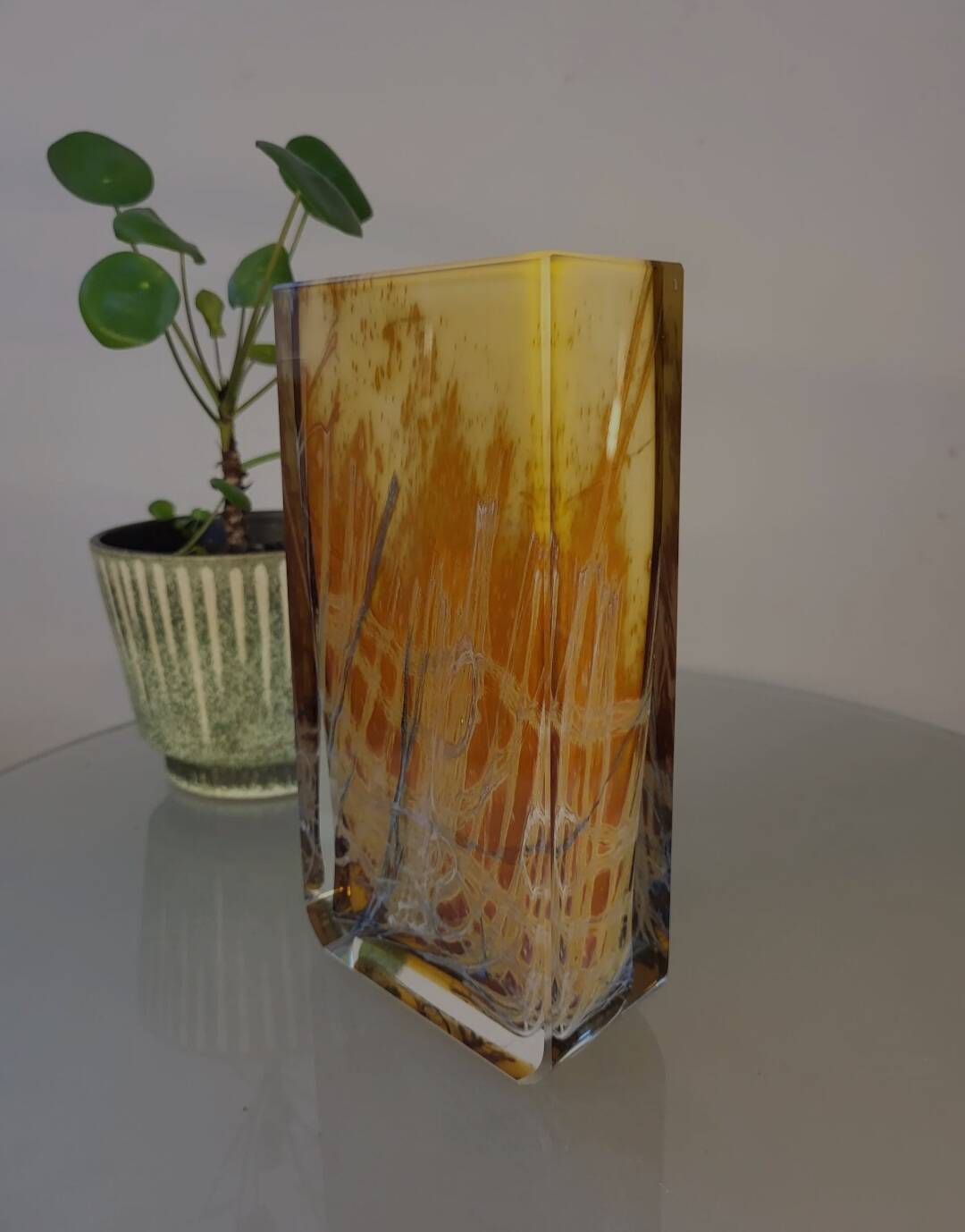 Exbor glassen vaas, Milieu du siècle, Pavel Hlava Tsjechië, jaren 1960