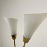 Lampadaire Art déco en laiton, années 1930