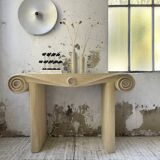 70s tropicalist rattan console