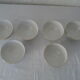 6 bols luxury porcelain france blancs gold border