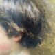 Tableau début XXème "Profil de jeune fille"
