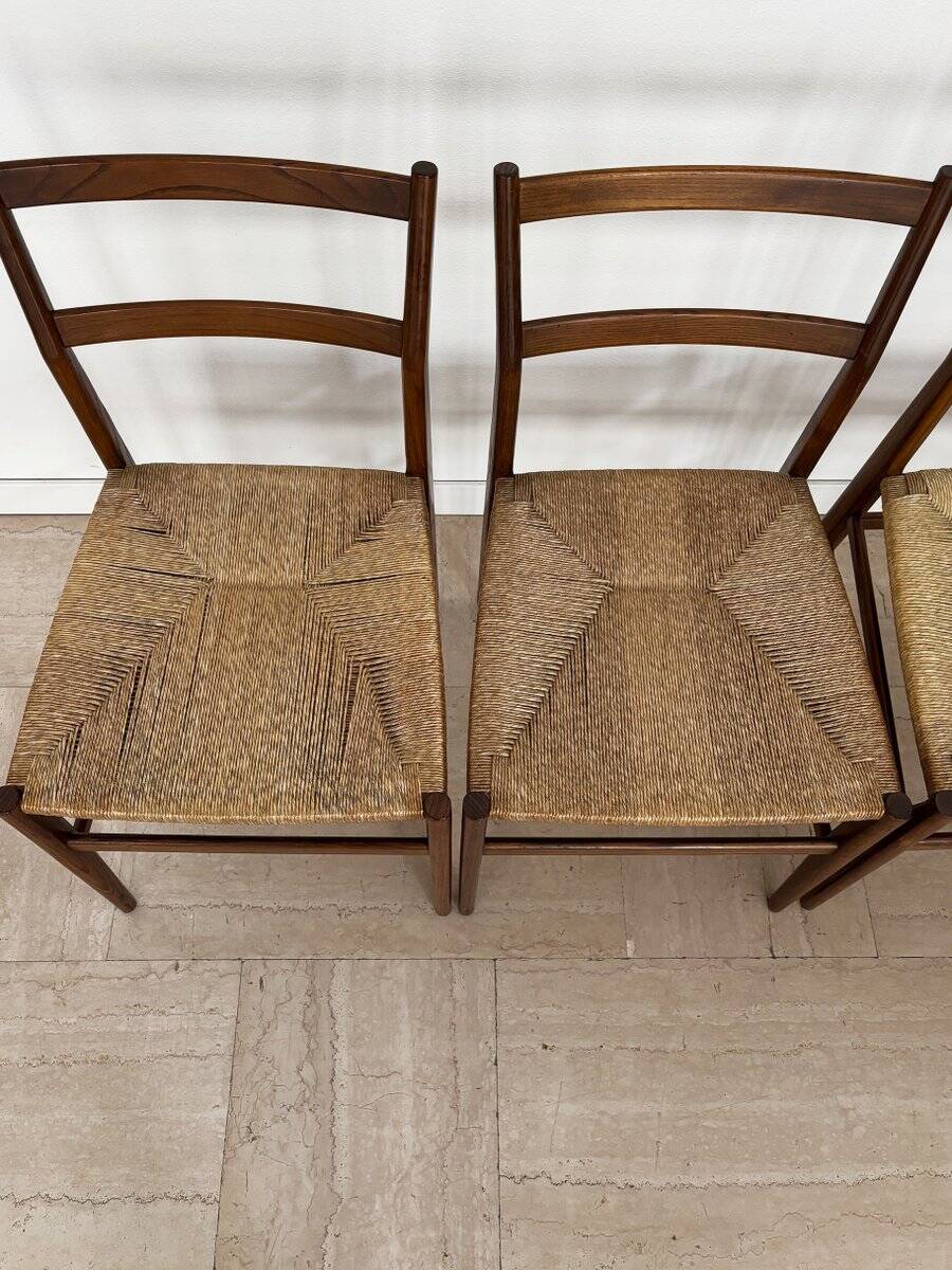 Leggera Model Chairs Designed by Gio Ponti for Cassina, Italy, 1950s, Set of 4