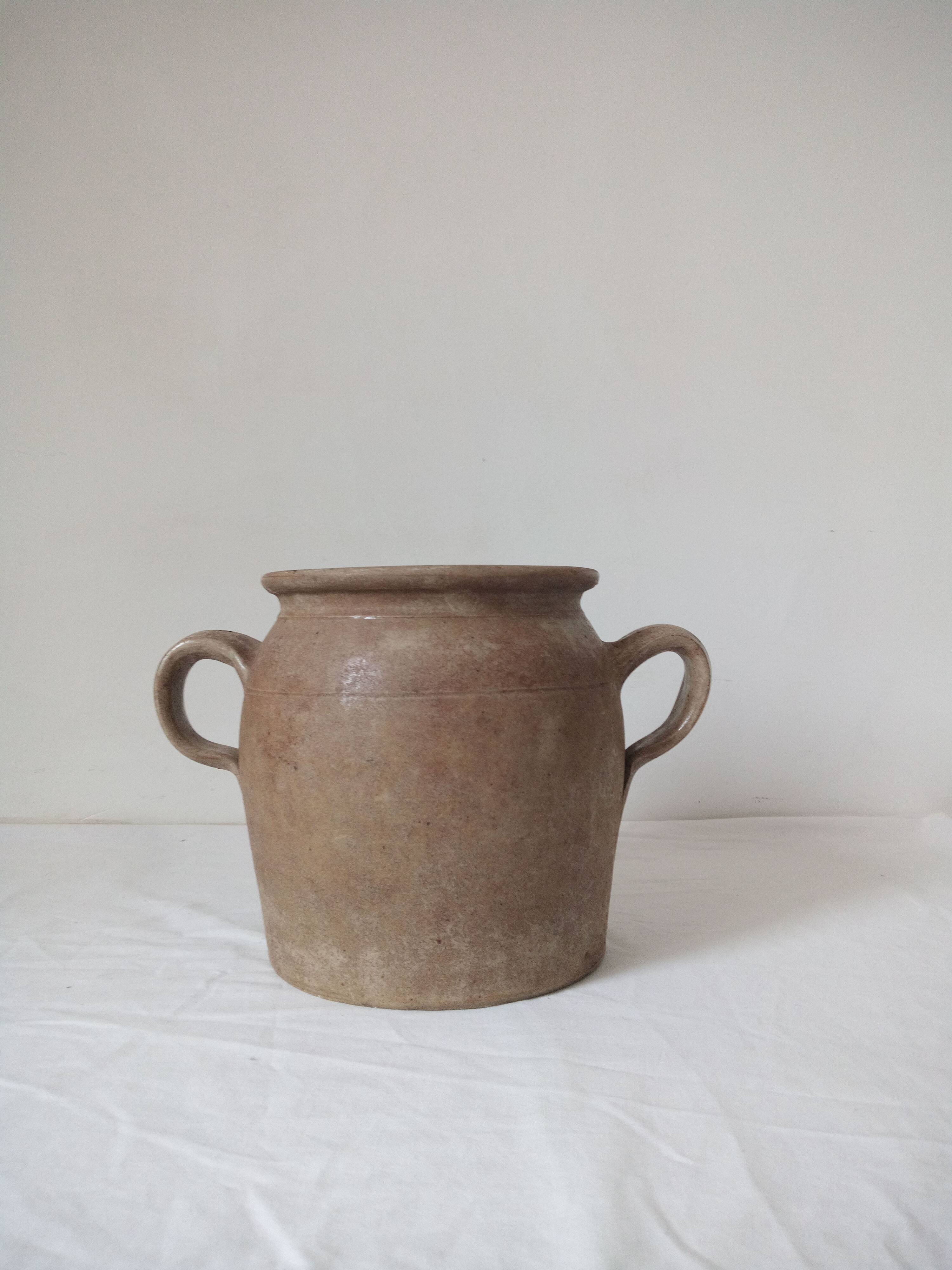 Vintage French ceramic vase jar -1950