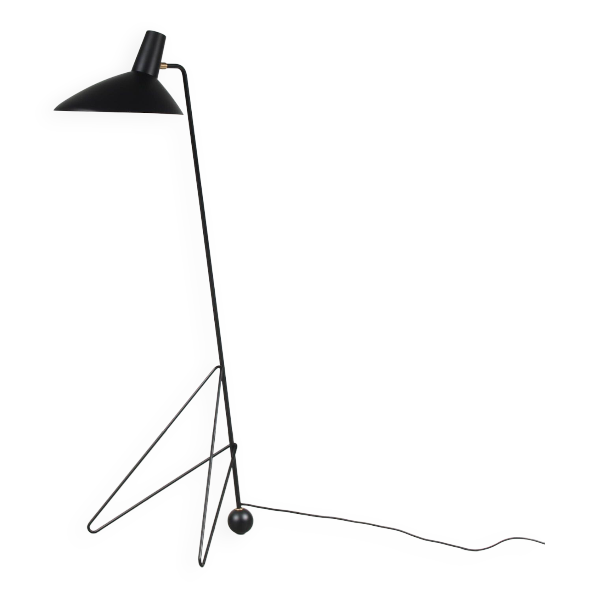 2020s edition of 1950s Floor lamp by Peter Hvidt and Olga Molgaard for & Tradition, Denmark