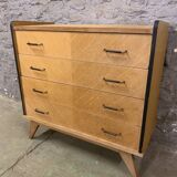 Commode vintage pied compas 1960