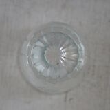 Art deco engraved glass vase