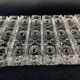 Set of 12 molded glass or crystal knife rests with diamond point decor