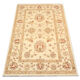Handmade ziegler carpet cream wool floral area rug- 100x147cm