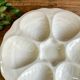 2 Apilco France porcelain oyster plates