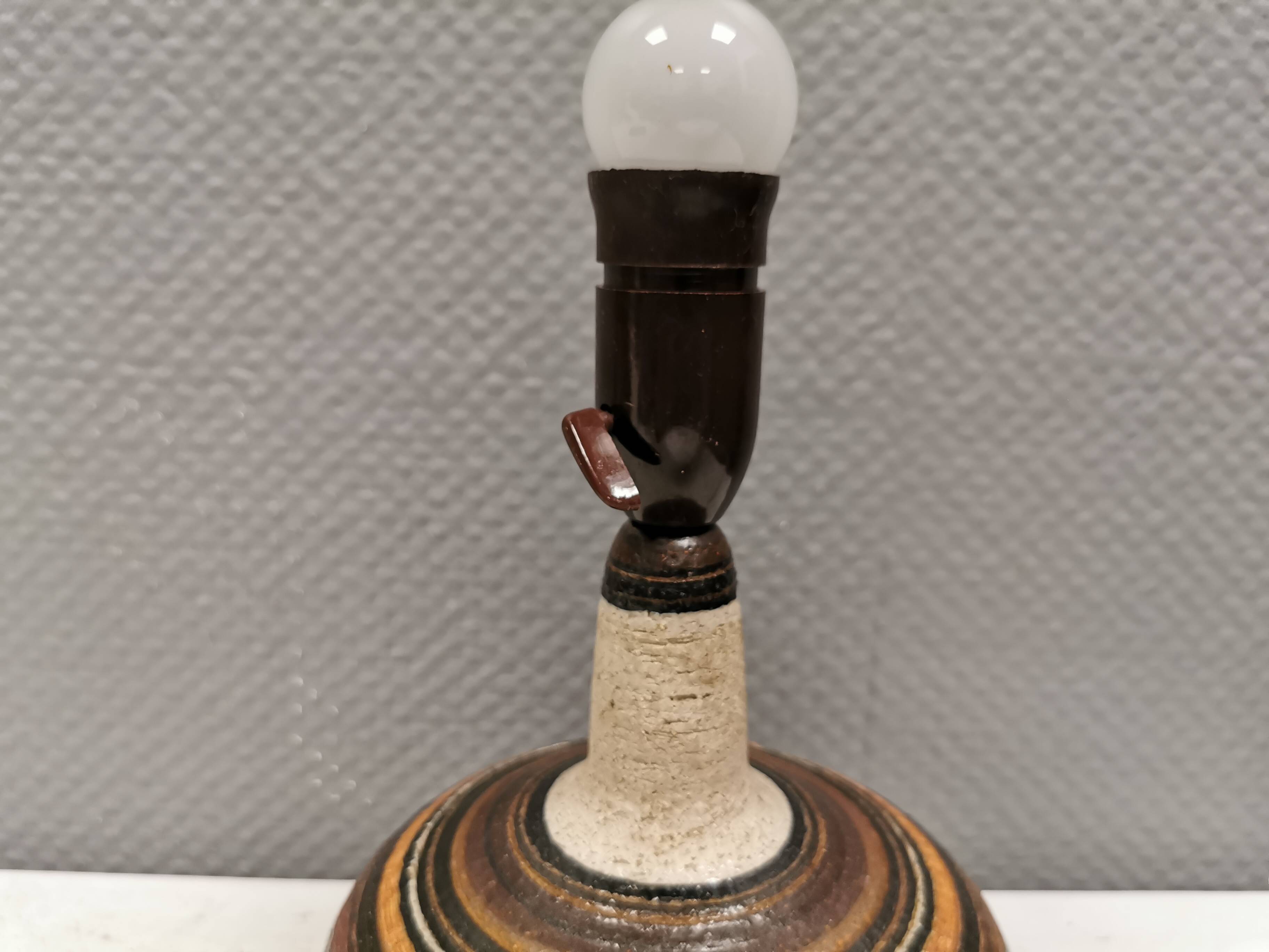 Lampe de table en céramique par Else Bøgeskov, Danemark, années 1970.