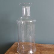 Bouteille vase carafe en verre bullé