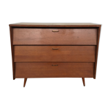 Plain color shoe cabinet of the 50s with compass feet