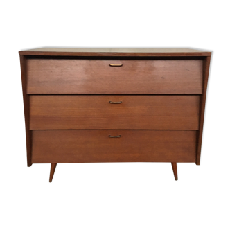 Plain color shoe cabinet of the 50s with compass feet