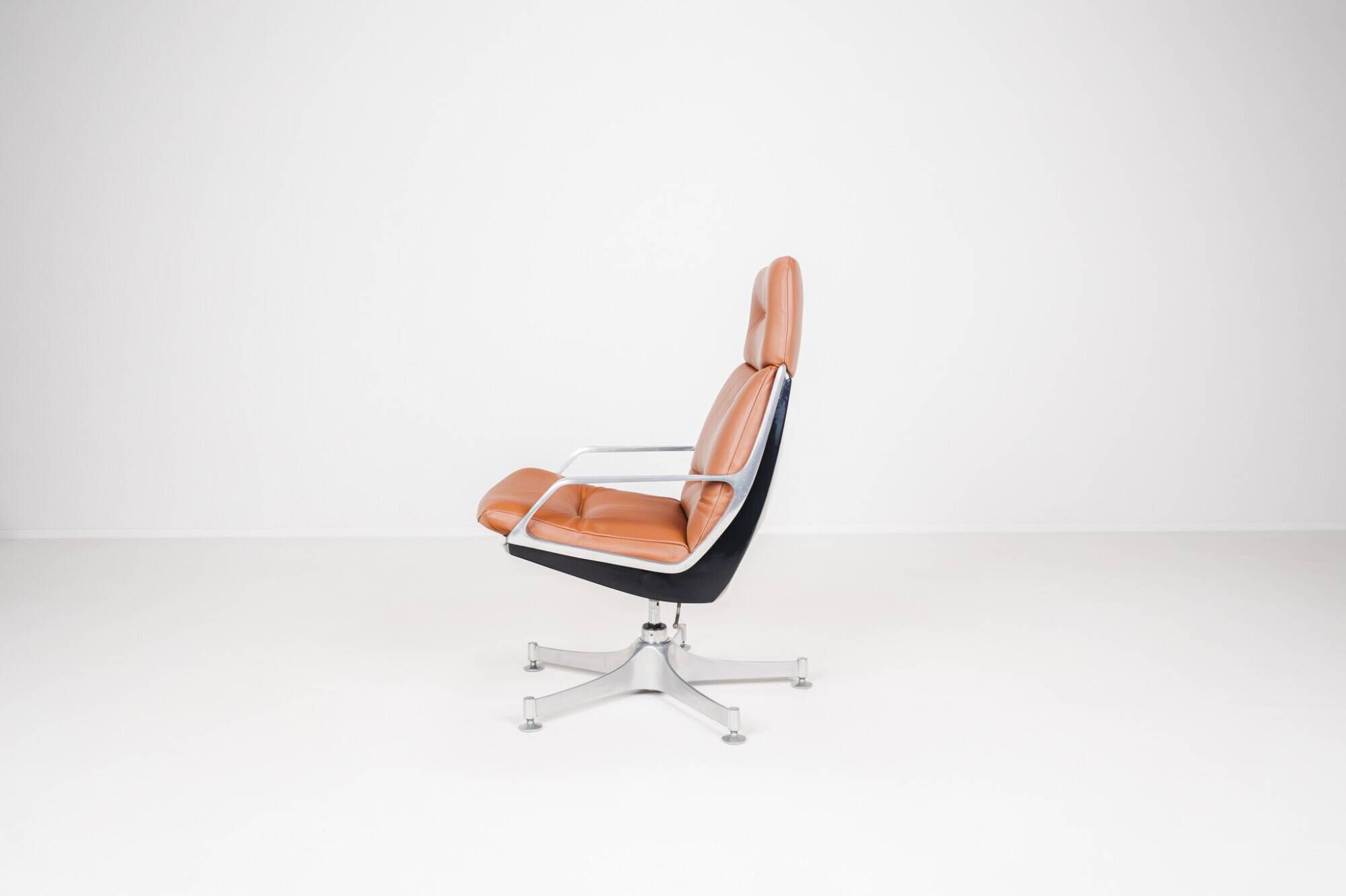 4 High Commander Office Chairs by Jorge Zalszupin - Brazil - 1980s