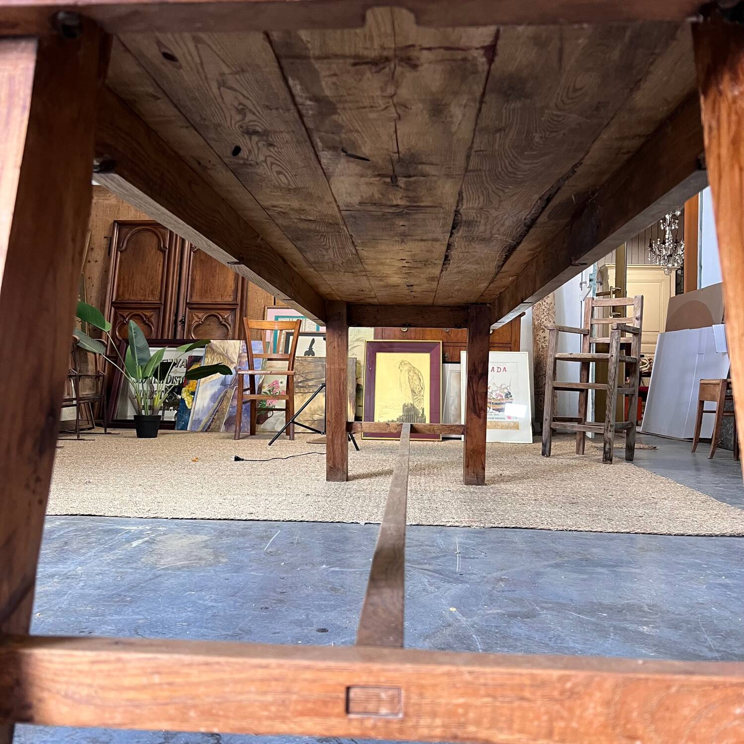 Oak farmhouse table