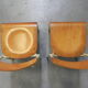 2 stacking chairs