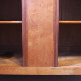 1925 sideboard with two doors, two drawers and beveled mirror, marble top