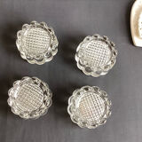 Set of 4 old piano/glass table coasters