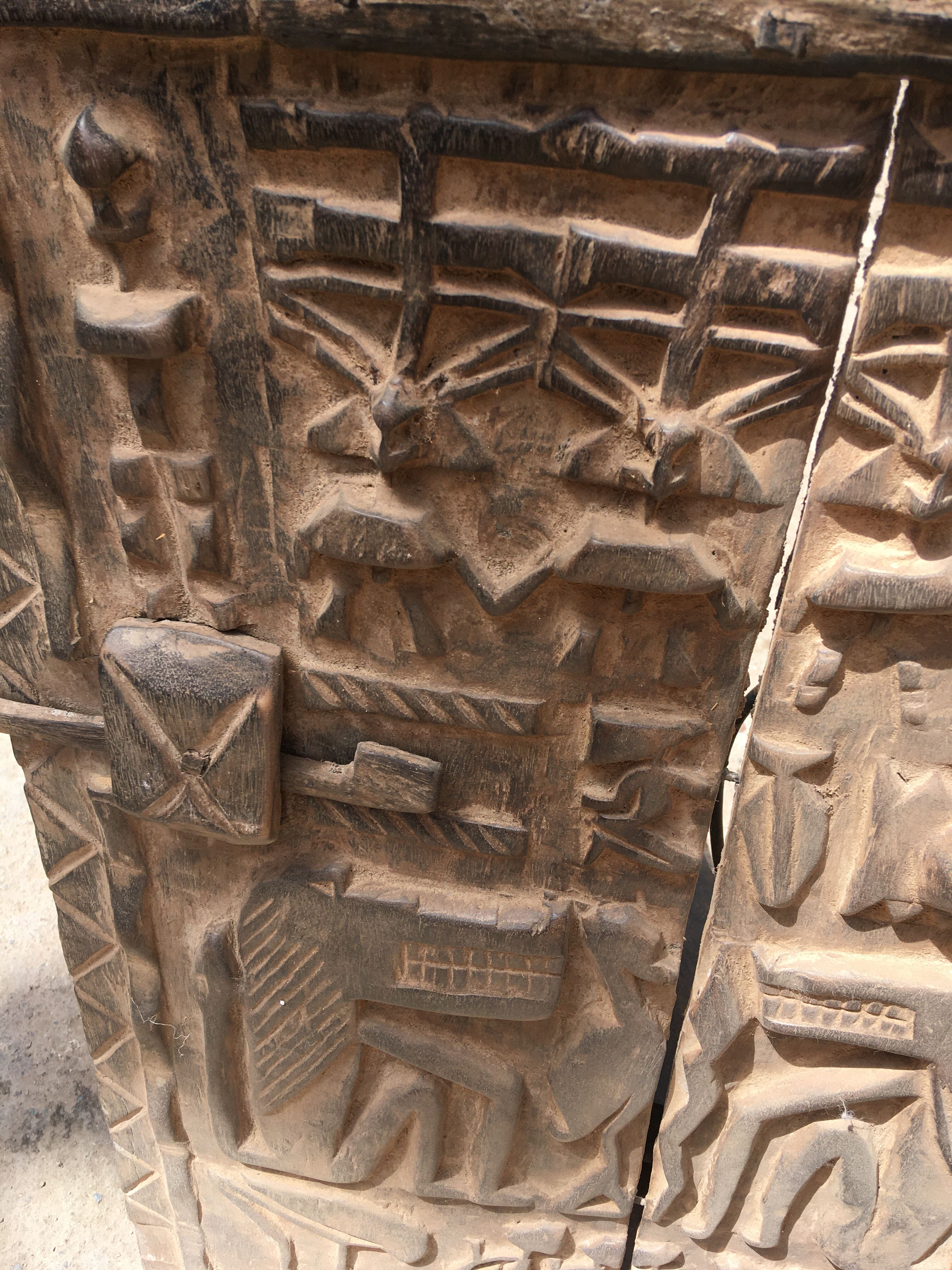 Authentic malian gate of dogon - african art - vintage