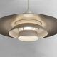 Large layered pendant light by David Mogensen for Superlight. Denmark 1970s