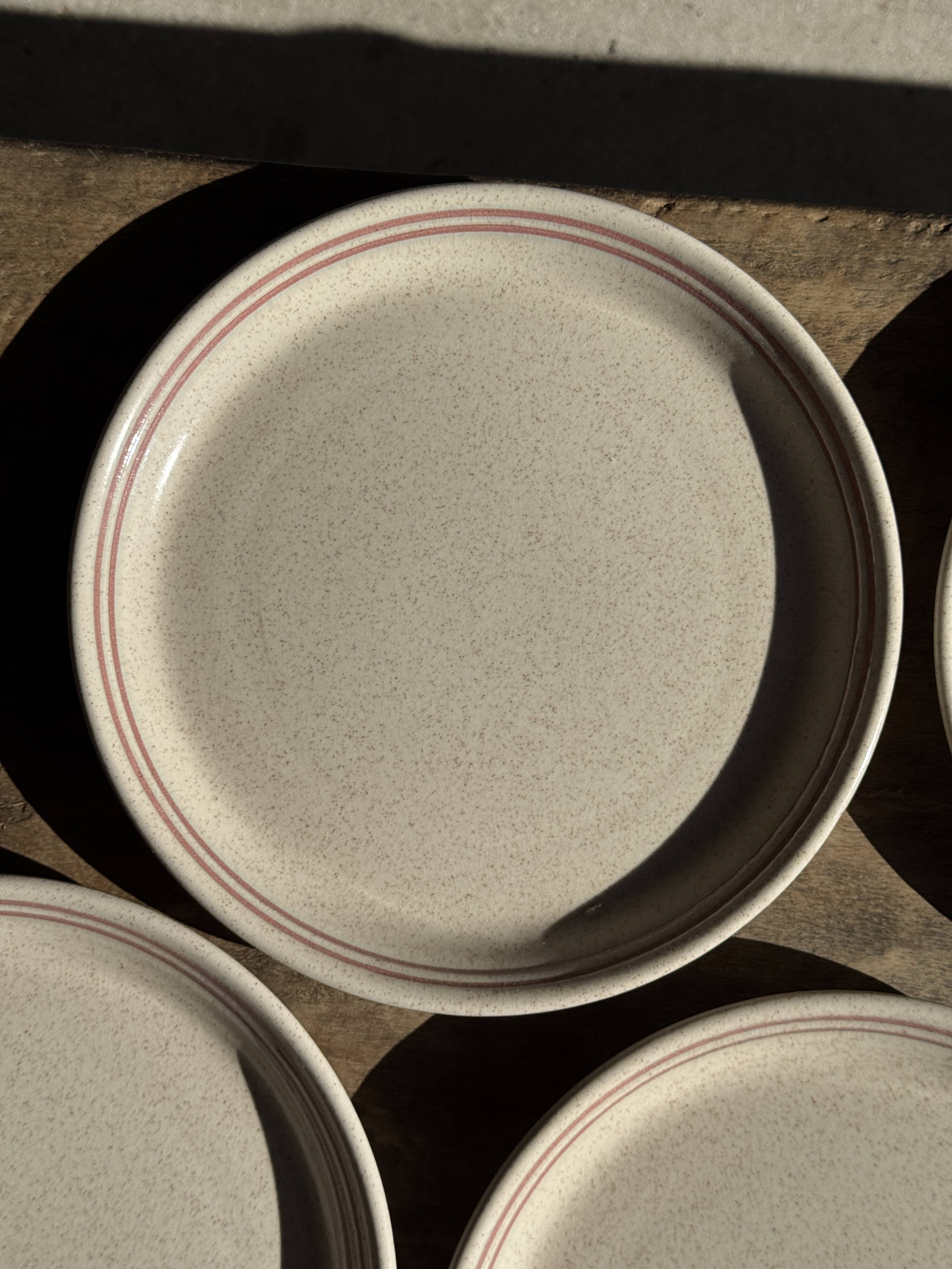 Lunéville table service Art Workshop 8 plates and 2 serving dishes