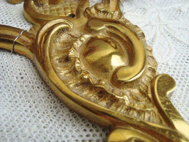 Old bronze rock style appliques