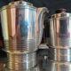Art Deco coffee and tea service, silversmith Noël Collet, 1930s, 5 pieces.