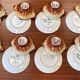 Set of 12 ear bowls with saucers – Quimper earthenware – P. Fouillen