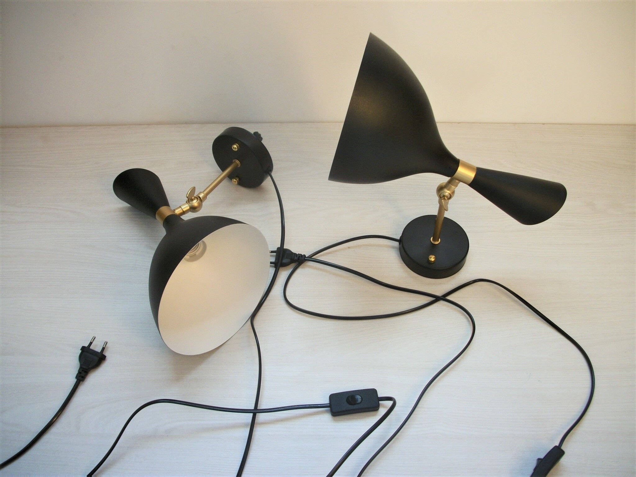 Pair of Nordic wall light