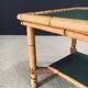 Mediterranean Bamboo Side Table in the style of Audoux Minet, France, 1950s
