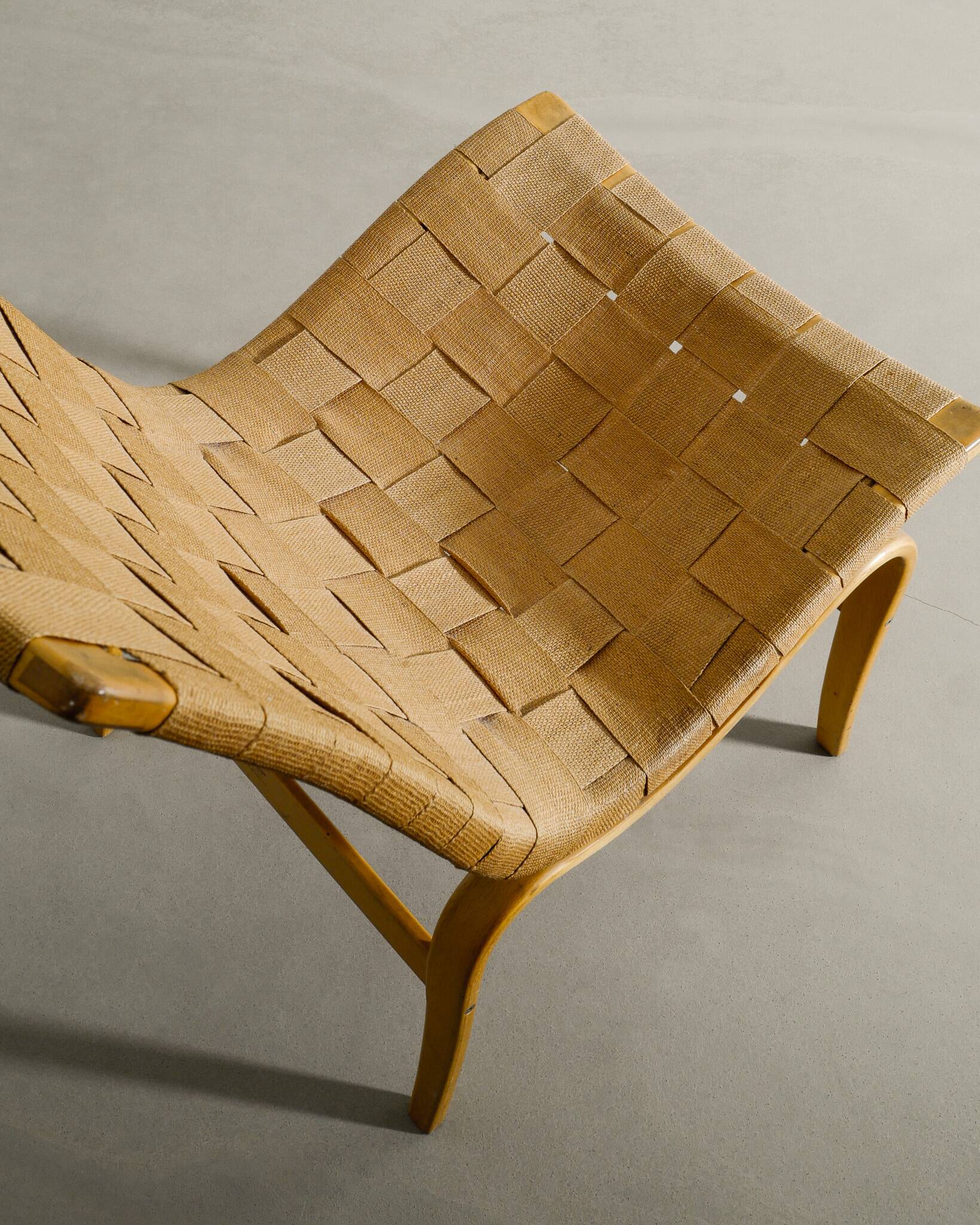 Swedish Sculptural Mid Century Wooden Armchair by Bruno Mathsson, 1960s