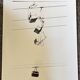 Photograph black and white silver print circa 1970 chairlift