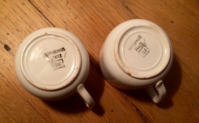 Duo of cups "Saarguemines"