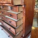 Commode en acajou de style anglais avec 6 tiroirs