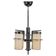 Restored Bauhaus/Art Deco chrome & glass chandelier, Czechoslovakia, 1930s