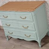 Louis XV style chest of drawers and bedside tables.