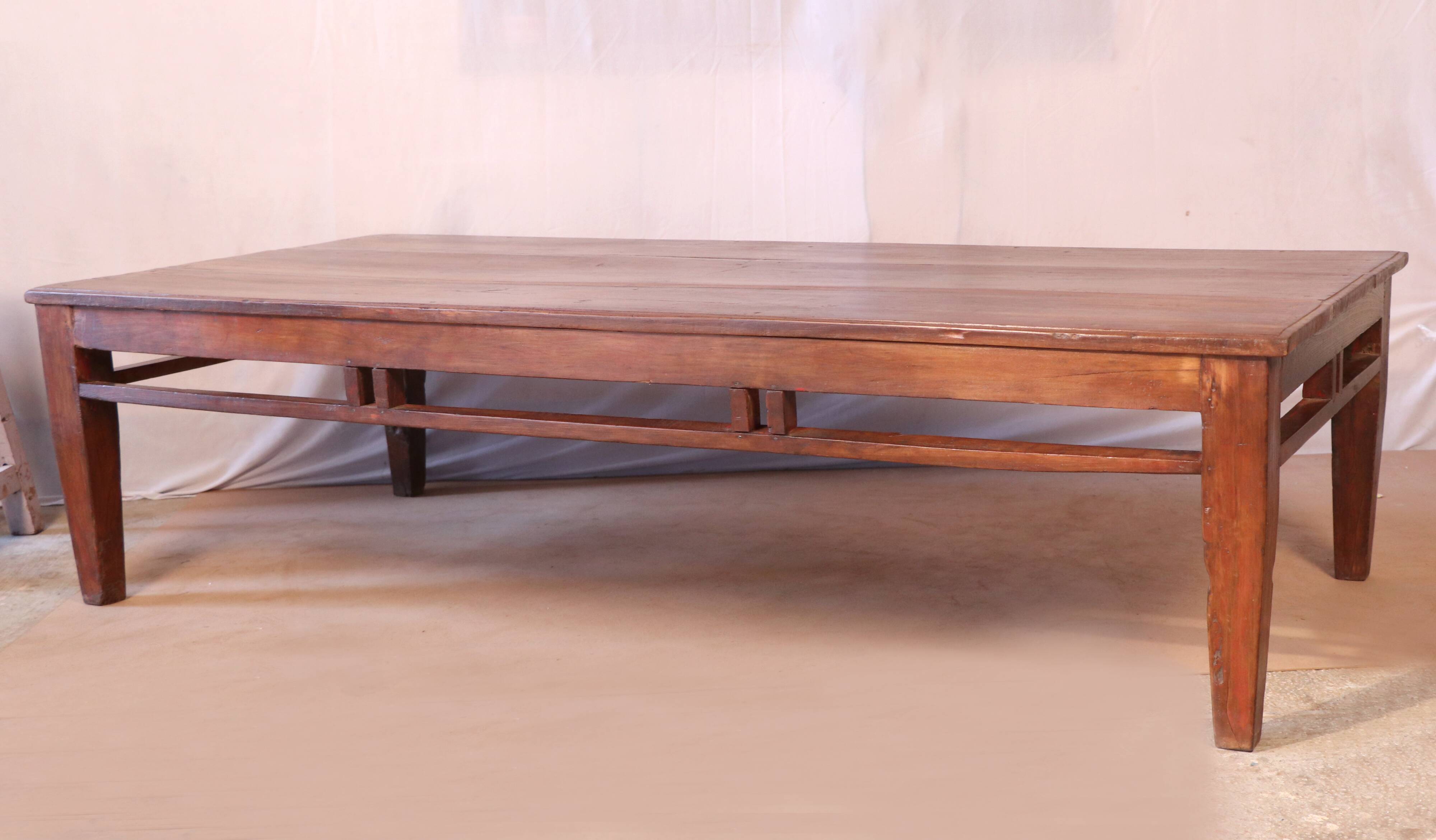 Antique Burmese teak coffee table