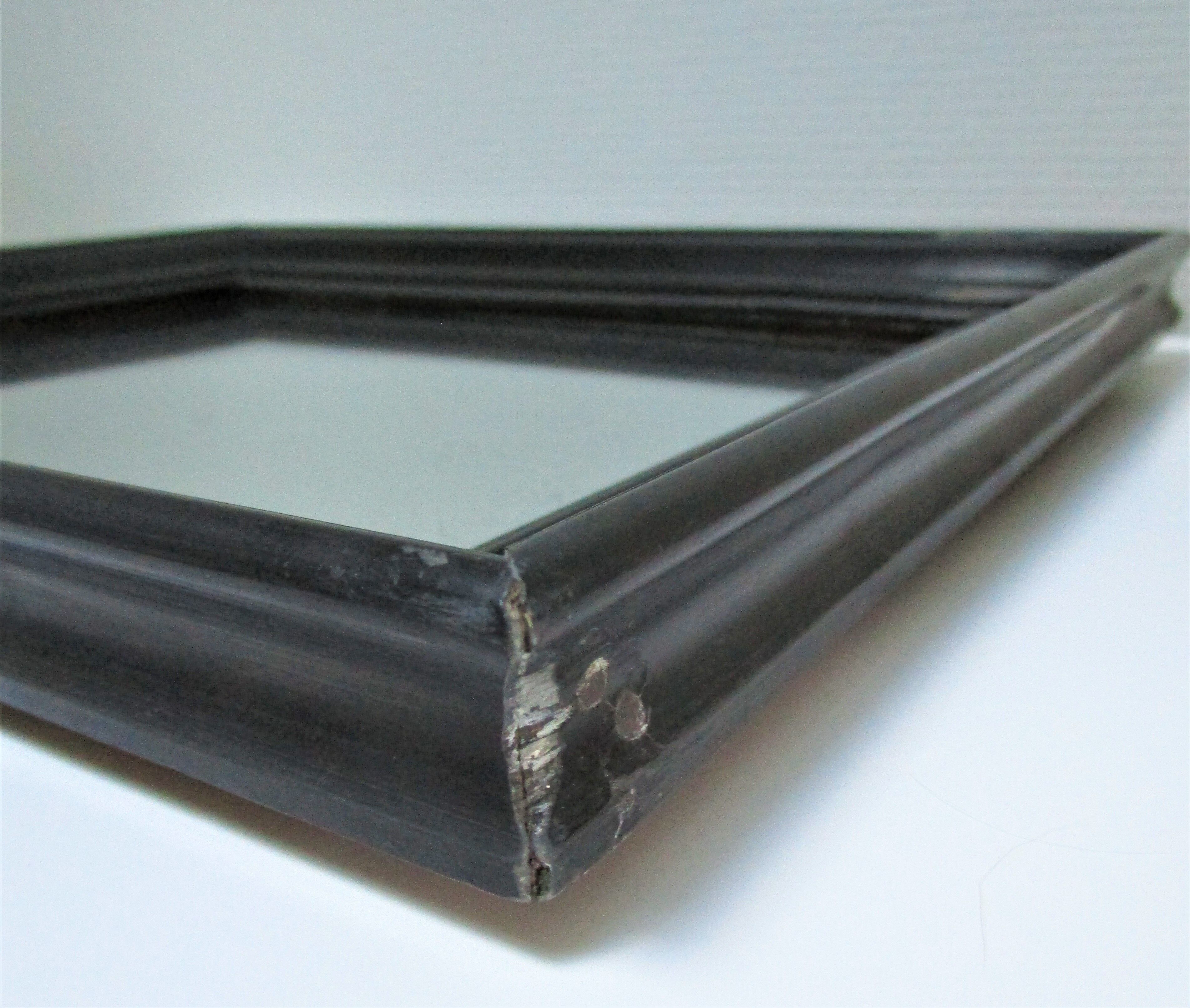 Blackened wood mirror napoleon iii xixth 37.5 cm x 46.8 cm