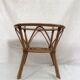 Table in rattan, bamboo and glass