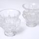 Pair of vases Lalique - Crystal Cast - Elisabeth - Period : XXth - Style : Art Deco
