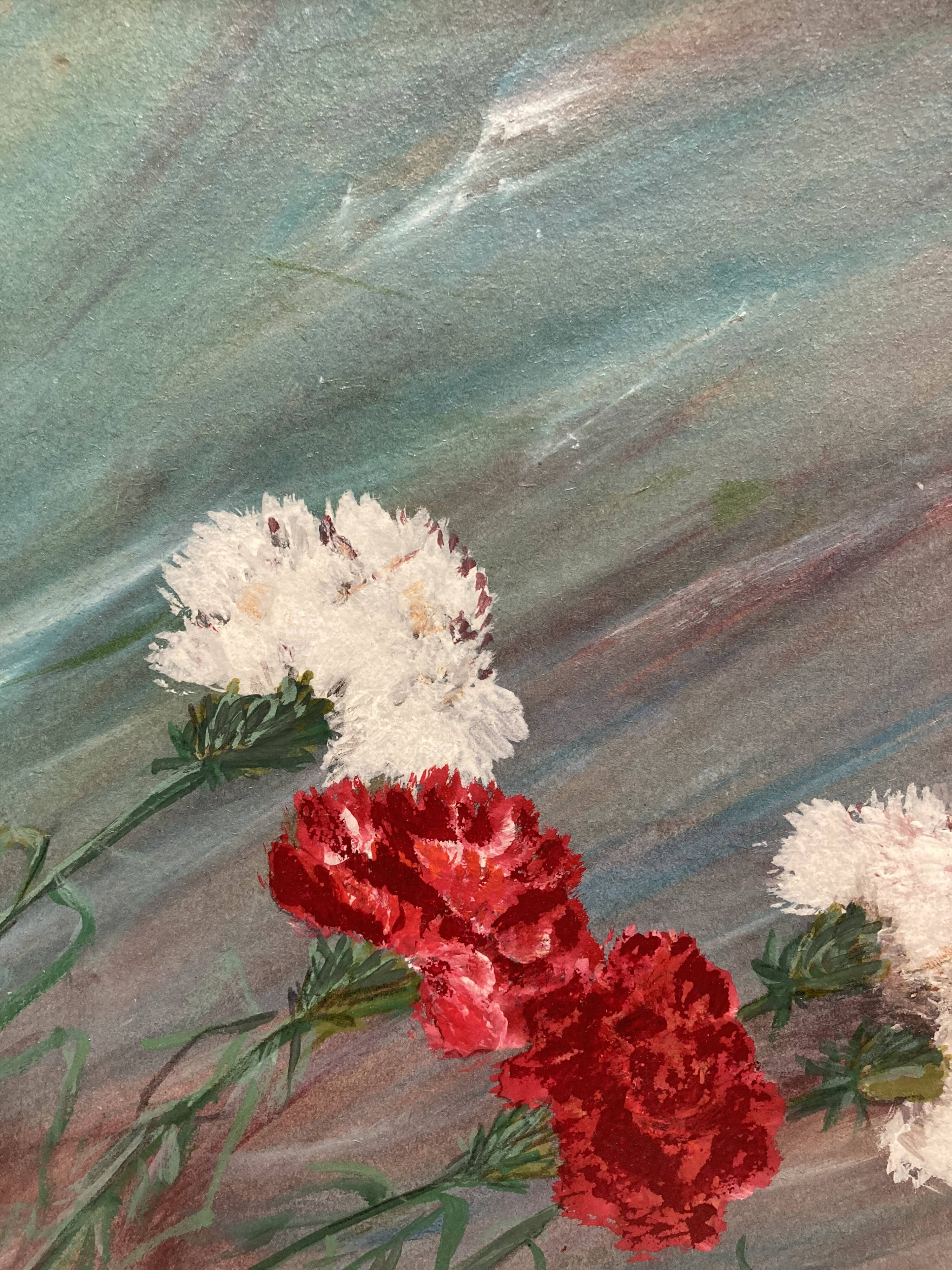 Vintage carnation painting