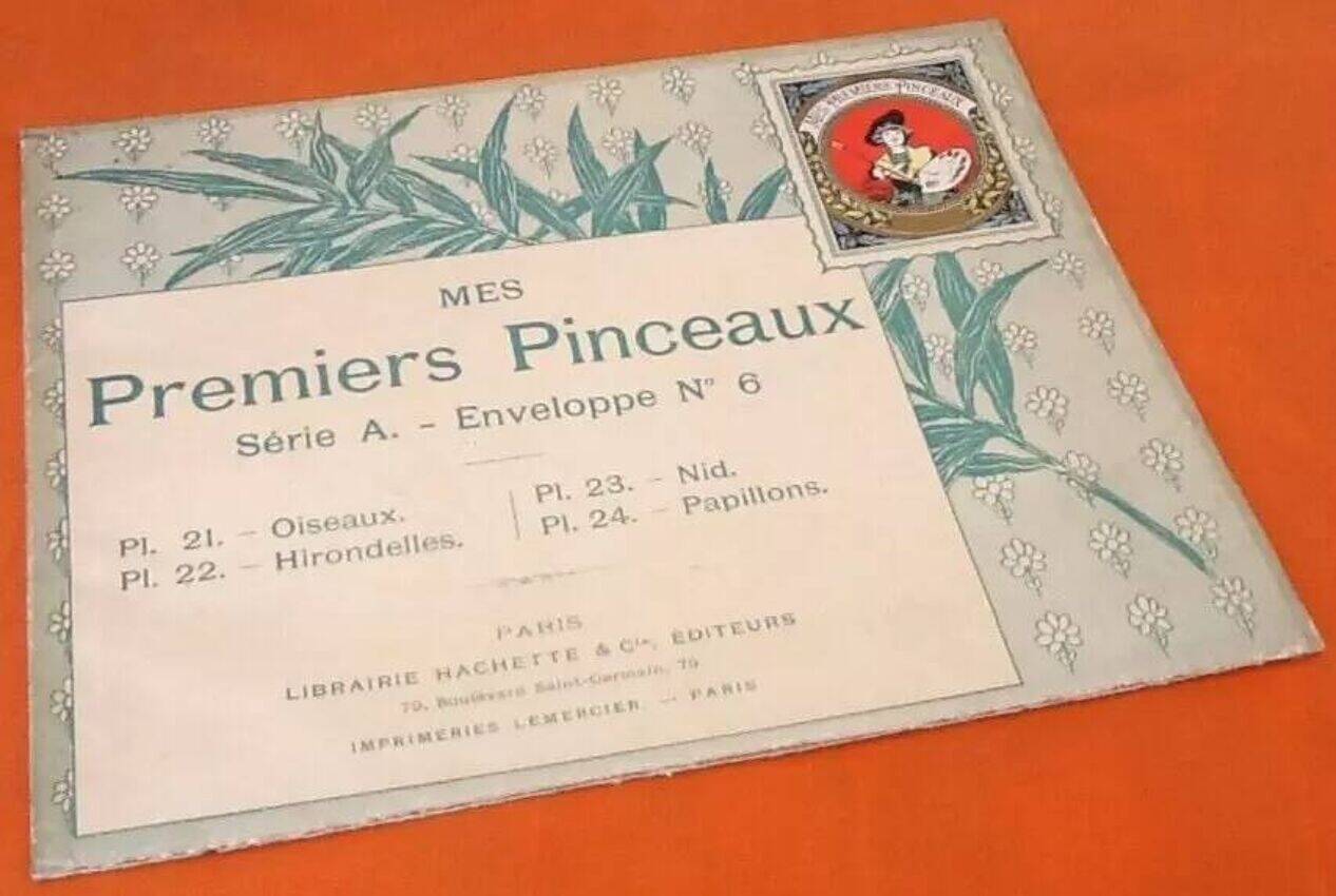 4 affiches Oiseaux, Papillons, Nid
