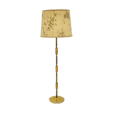 Czechoslovakia mid-century floor lamp in alabaster and brass, 1950s