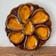 Oyster plate barbotine Vallauris