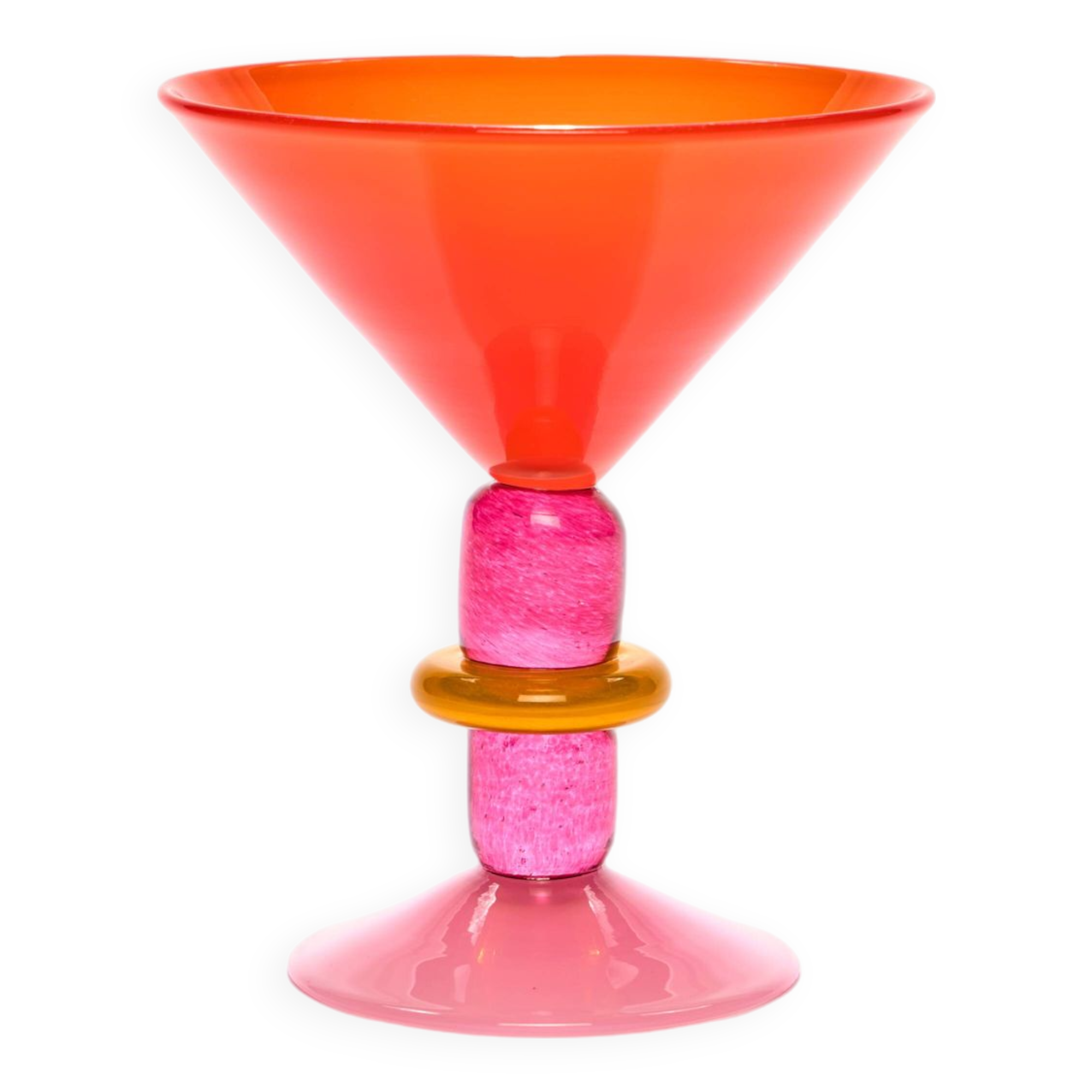 Verre à Martini Miami en Rouge et Rose