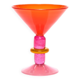 Verre à Martini Miami en Rouge et Rose