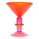 Verre à Martini Miami en Rouge et Rose