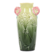 French Art Nouveau Vase Majolica Gustave De Bruyn 29cm