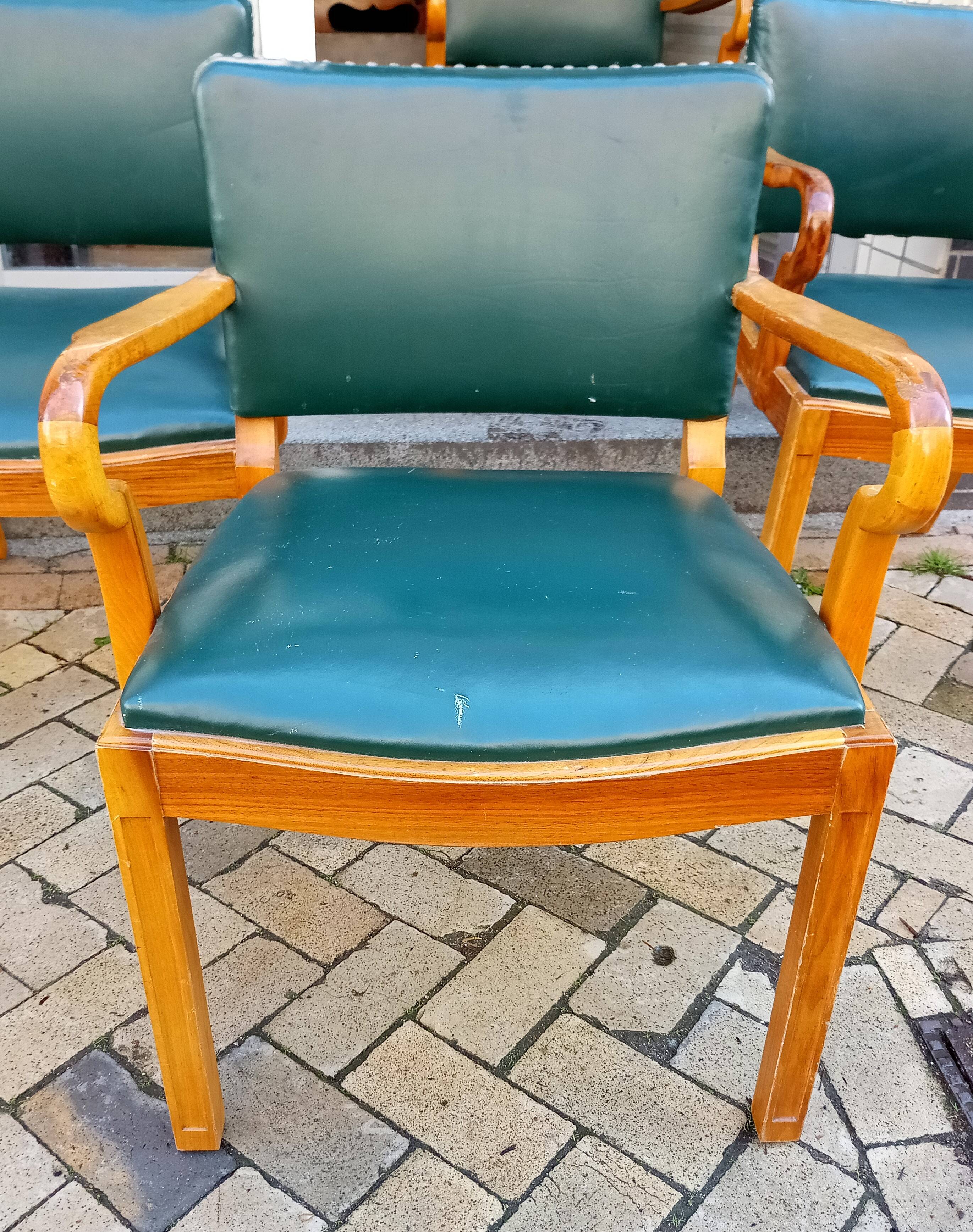 Set of 5 chairs attributed by Jacob Kjaer, denmark 40s