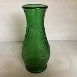 Thick moulded glass vase Constantin Italy